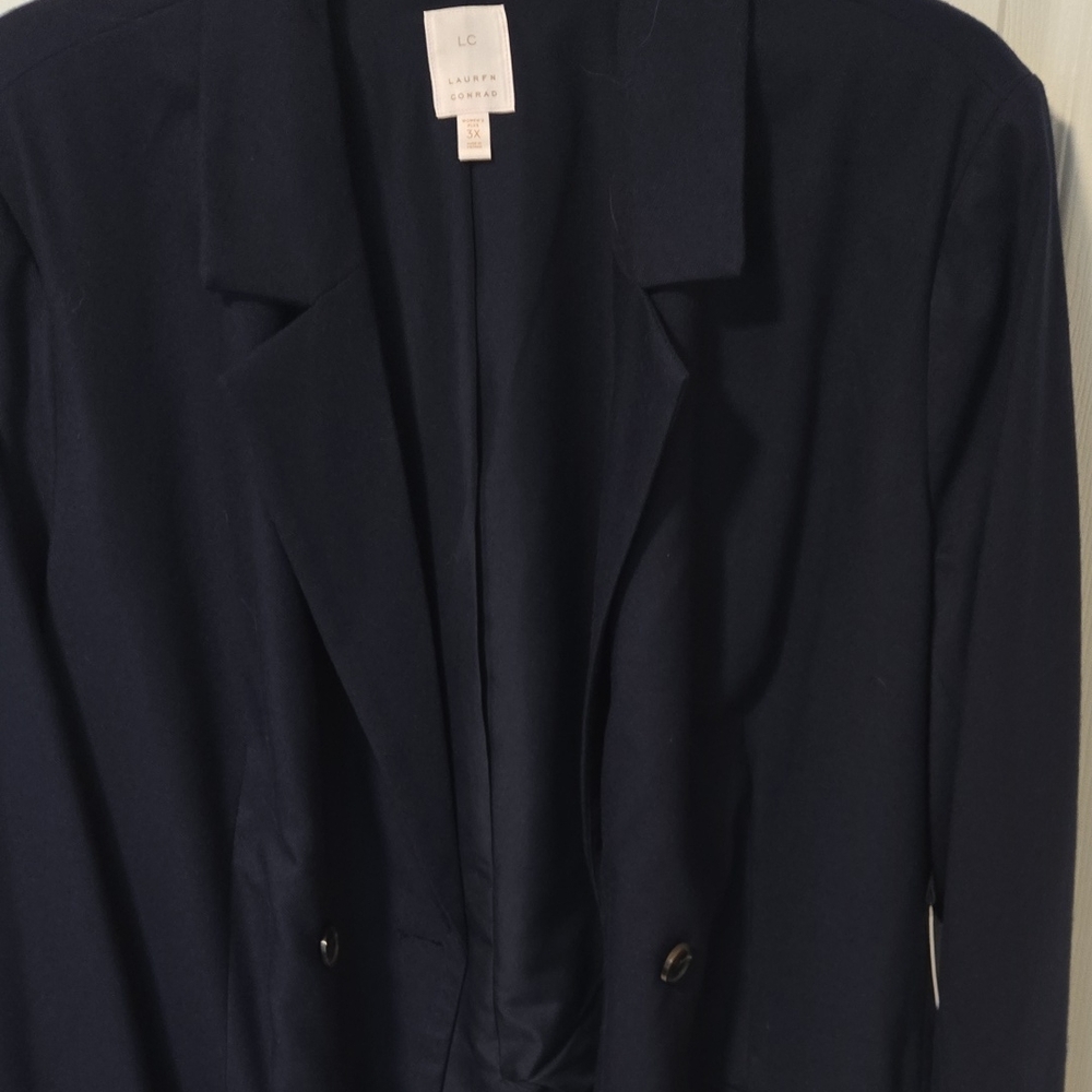 LC Lauren Conrad Classic Navy Blazer
